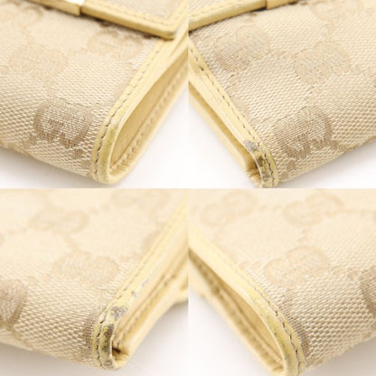 Gucci GG Canvas Beige Bifold Wallet