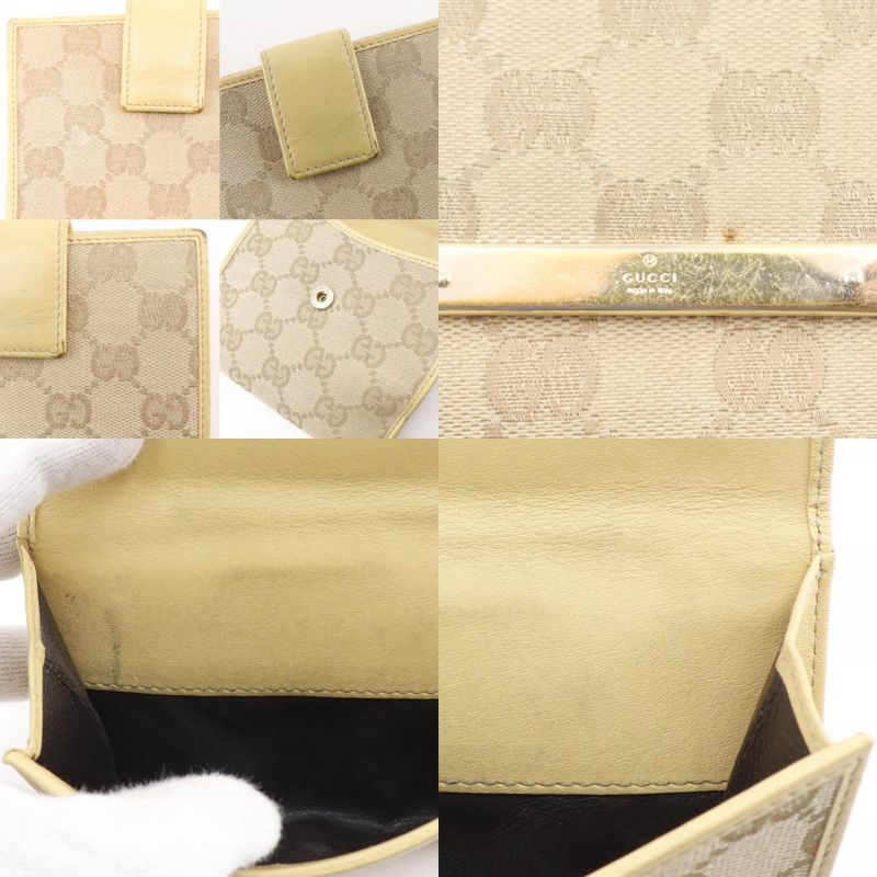 Gucci GG Canvas Beige Bifold Wallet