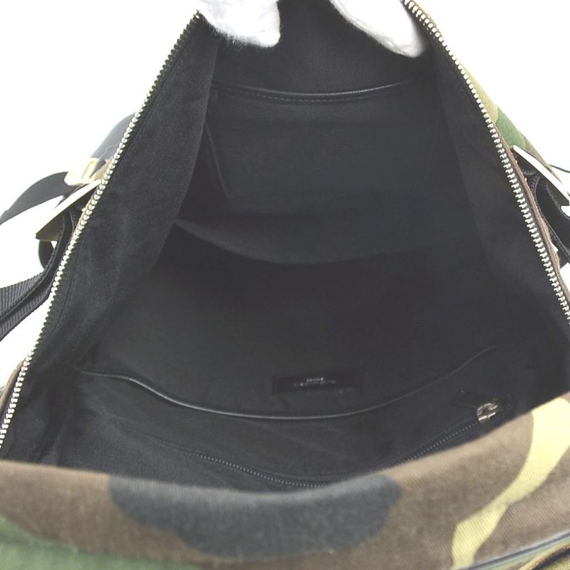 Saint Laurent Backpack Leather Canvas Ed