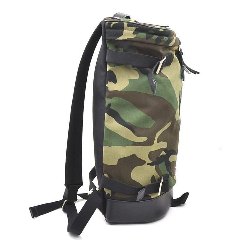 Saint Laurent Backpack Leather Canvas Ed