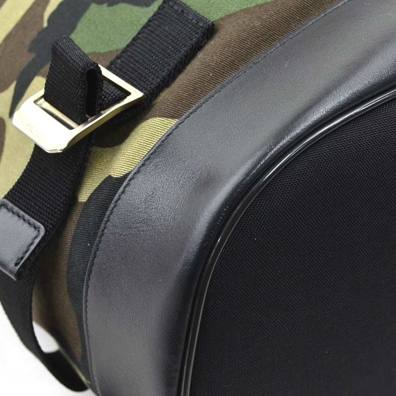 Saint Laurent Backpack Leather Canvas Ed