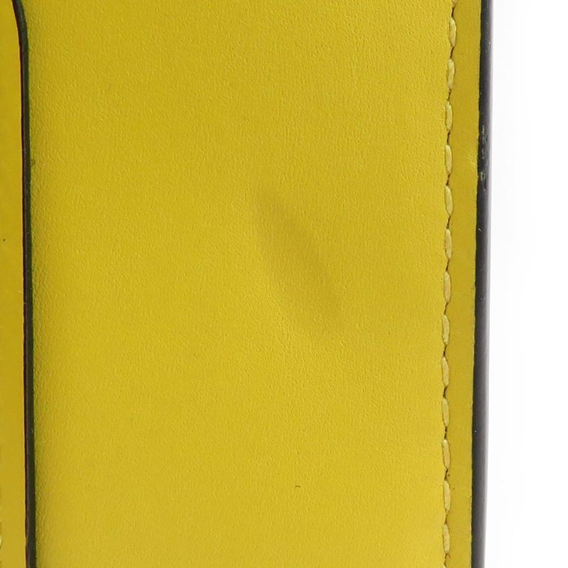 Bvlgari L-shaped Zipper Wallet Yellow X Pink