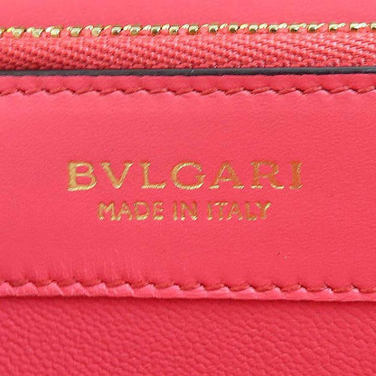 Bvlgari L-shaped Zipper Wallet Yellow X Pink