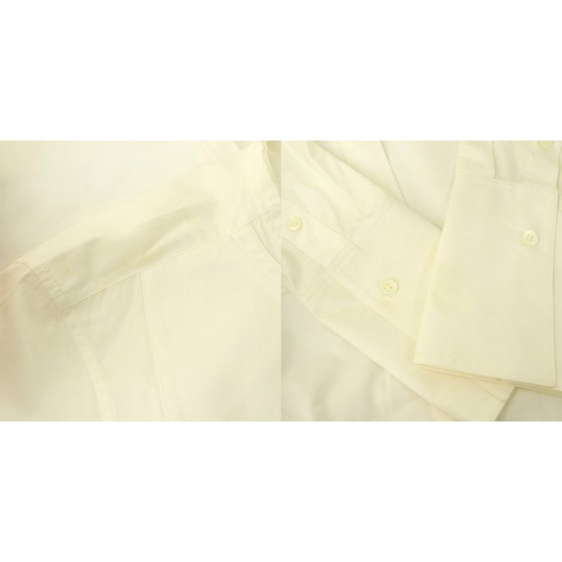 Celine Phoebe Philo Era Long Shirt Blouse Long Sleeve 36 Off White Off-white
