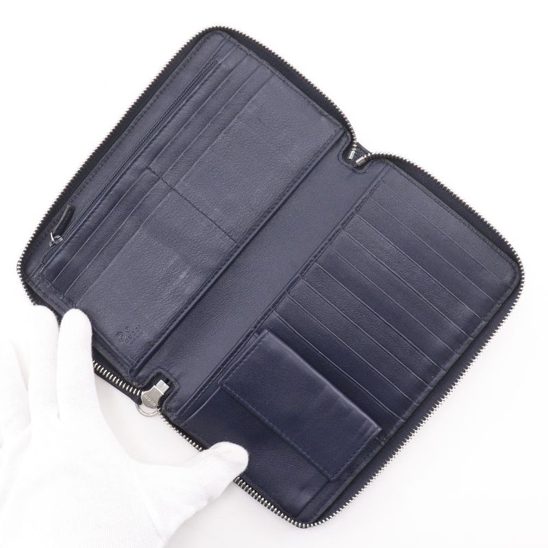 Gucci Organizer GG Guccissima Leather Black Wallet