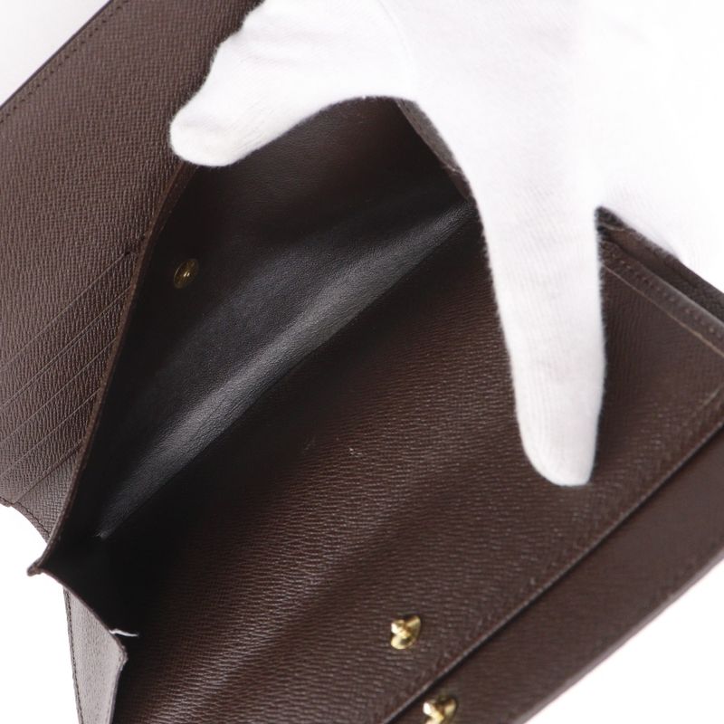 Louis Vuitton Portefeuille International Damier Canvas Brown