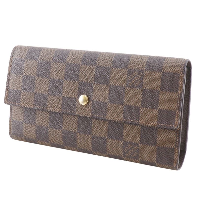 Louis Vuitton Portefeuille International Damier Canvas Brown