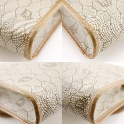 Dior Honeycomb Pattern Vintage Beige Shoulder Bag