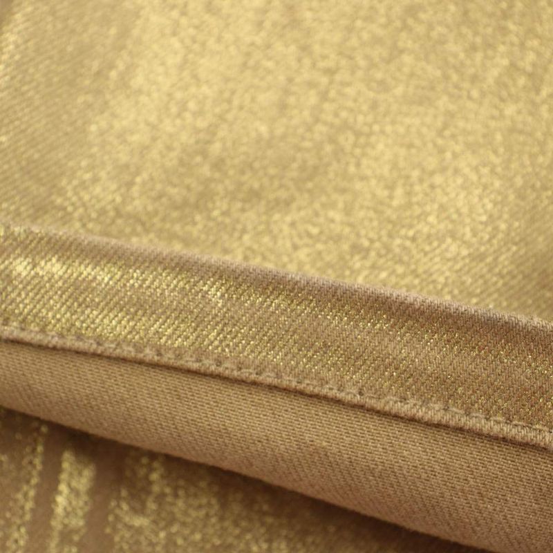 Louis Vuitton Stretch Pants 36 Gold Color Beige Straight Full Length