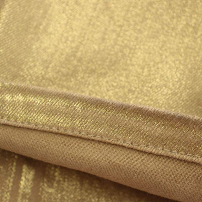 Louis Vuitton Stretch Pants 36 Gold Color Beige Straight Full Length
