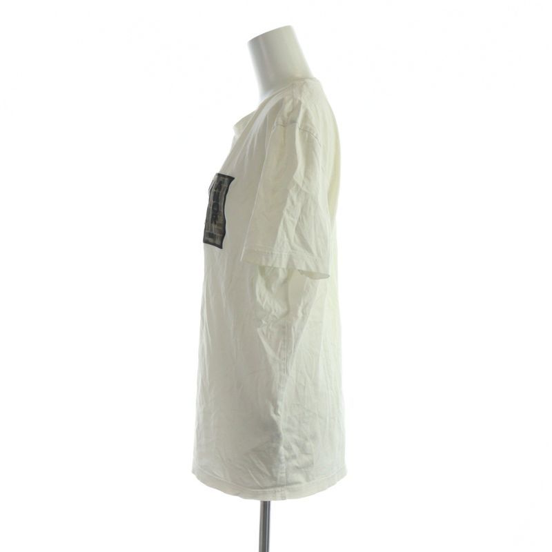 Fendi T-Shirt Short Sleeve Logo Zucca Pattern L White