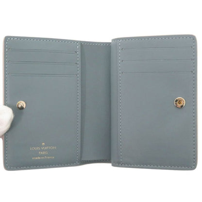 Louis Vuitton Portefeuille Flight Mode Monogram Mahina IC Tag Pink Blue