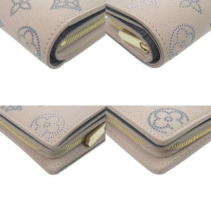 Louis Vuitton Portefeuille Flight Mode Monogram Mahina IC Tag Pink Blue
