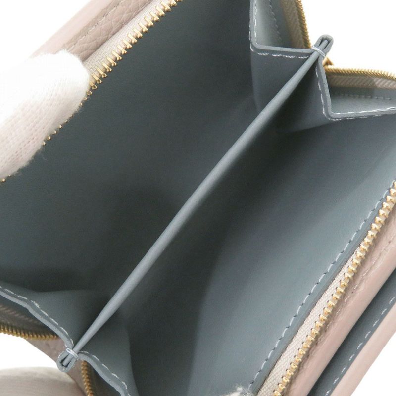 Louis Vuitton Portefeuille Flight Mode Monogram Mahina IC Tag Pink Blue