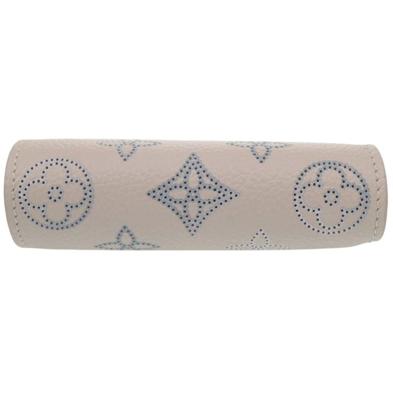Louis Vuitton Portefeuille Flight Mode Monogram Mahina IC Tag Pink Blue