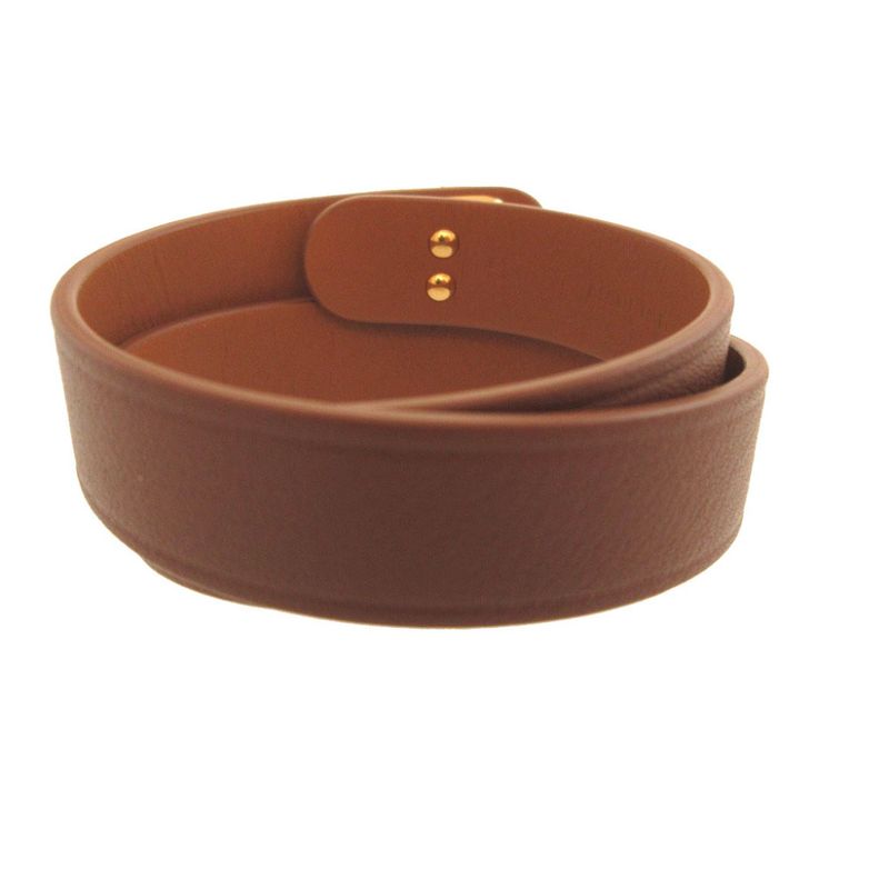 Dior 30 Montaigne S Leather Brown Double Bracelet