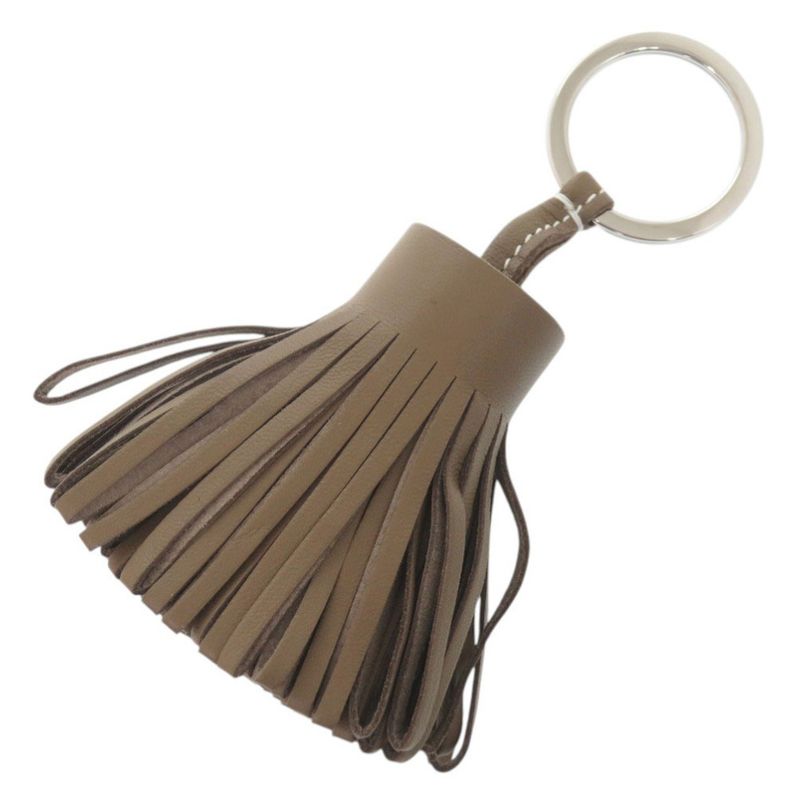 Hermes Bag Charm Fringe Carmen Agneau Milo Etoupe Ed Key