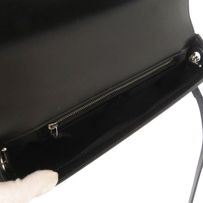 Gucci Double Leather Black Shoulder Bag
