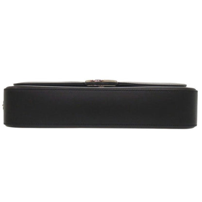 Gucci Double Leather Black Shoulder Bag