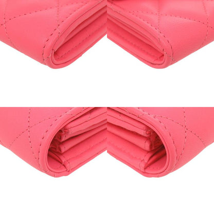 Chanel Star CC Logo Quilted Lambskin Pink Wallet