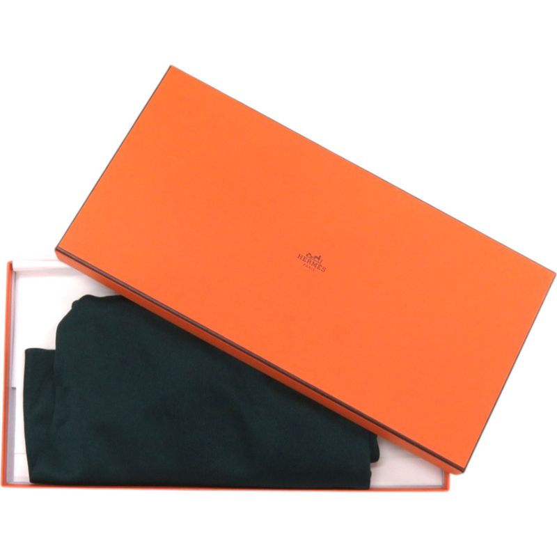 Hermes Knit Sweater Long Sleeve Silk Polyamide Green