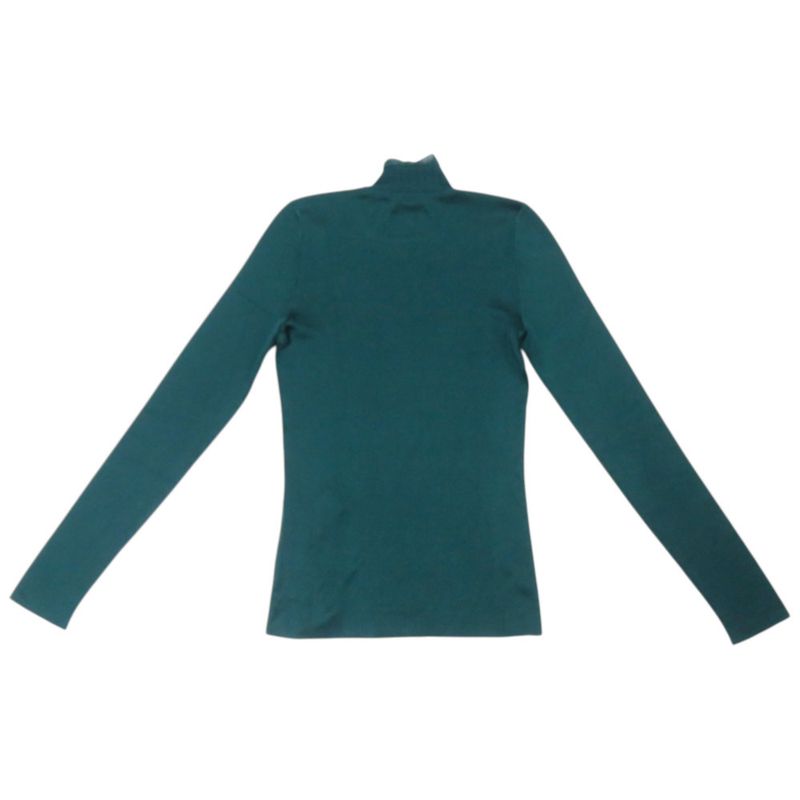 Hermes Knit Sweater Long Sleeve Silk Polyamide Green