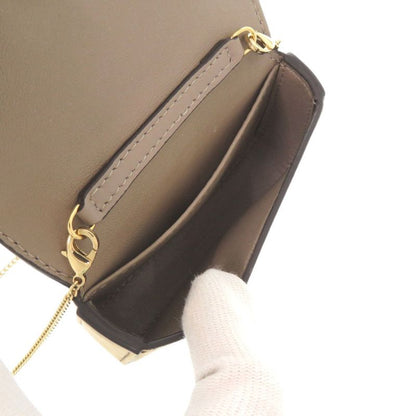 Fendi Nano Bucket Suede Beige Mini Chain Shoulder Bag Charm