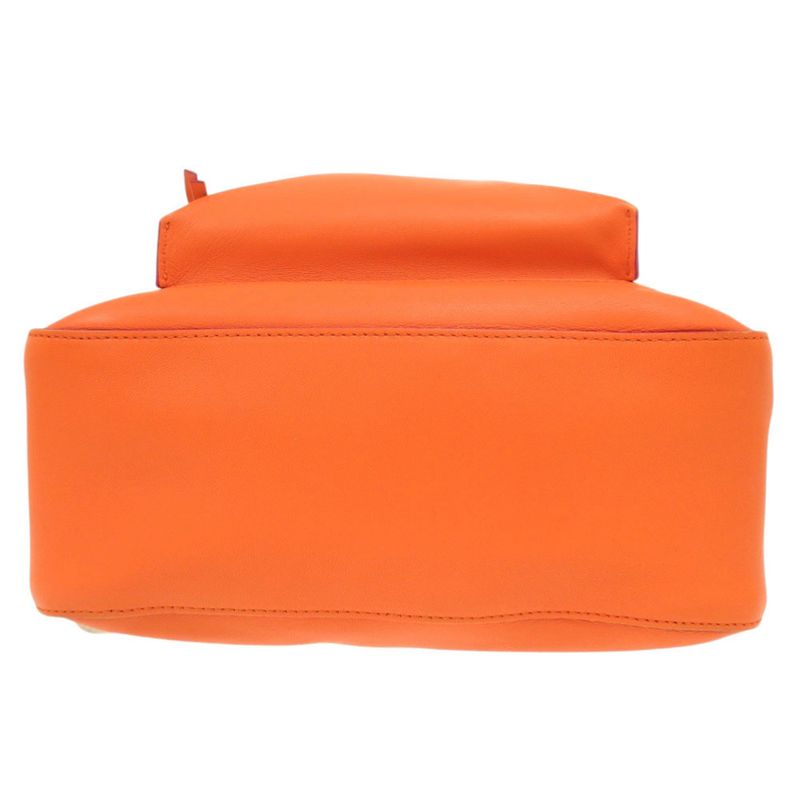 Versace Gianni Medusa Leather Orange Backpack