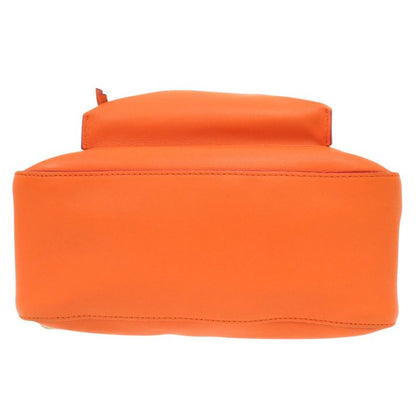 Versace Gianni Medusa Leather Orange Backpack