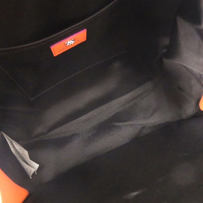 Versace Gianni Medusa Leather Orange Backpack