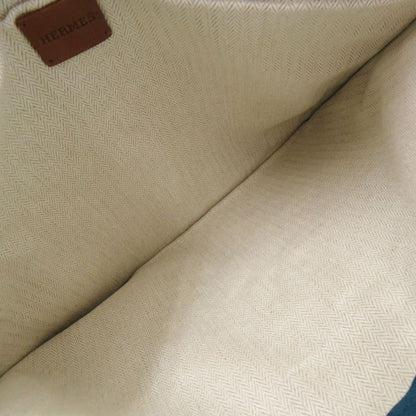 Hermes Petit Duc Flat Pouch GM Cotton Blue