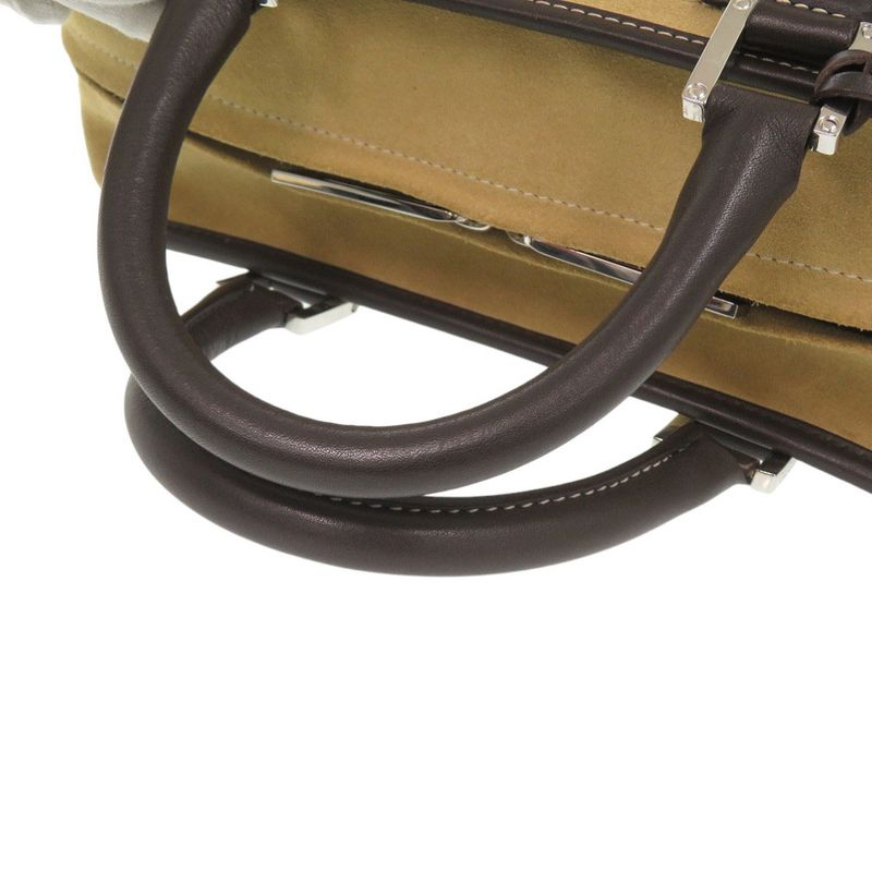 Loewe Amazona 28 Suede Leather Beige Brown Handbag