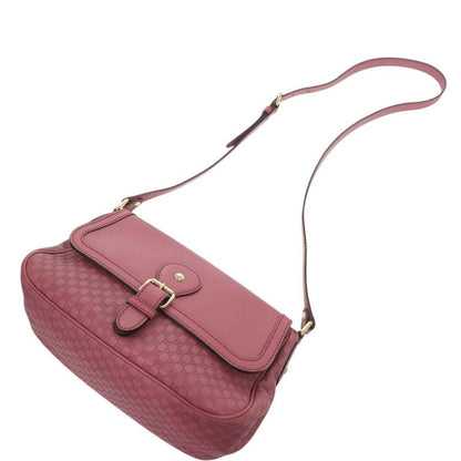 Gucci Ski Micro Guccissima Leather Pink Shoulder Bag