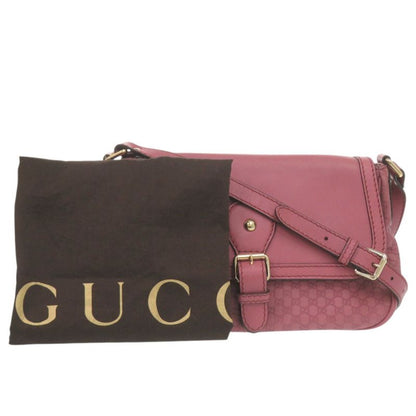 Gucci Ski Micro Guccissima Leather Pink Shoulder Bag