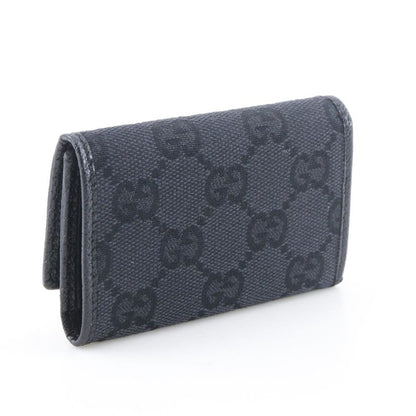 Gucci 6 Rows GG Canvas Black Key Case Key Holder