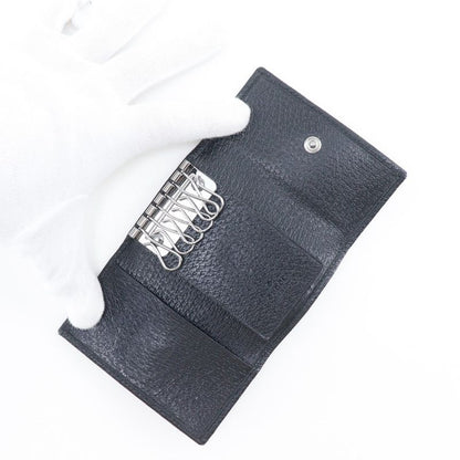 Gucci 6 Rows GG Canvas Black Key Case Key Holder