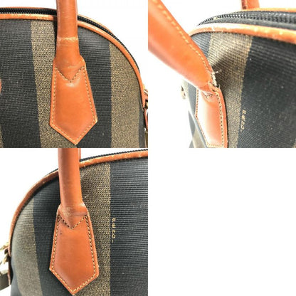 Fendi Handbag Pecan Leather Brown X Khaki