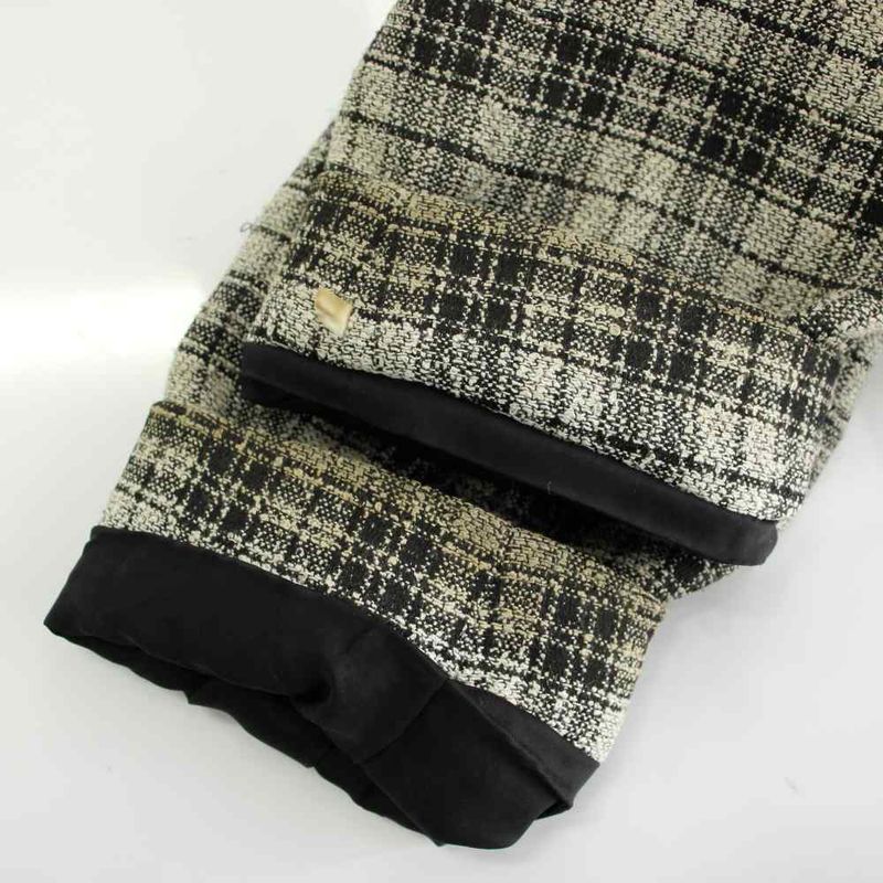 Saint Laurent Yves Tailored Jacket 38 Gray Black Plaid