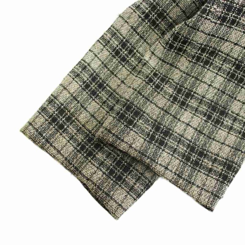 Saint Laurent Yves Tailored Jacket 38 Gray Black Plaid