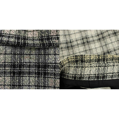 Saint Laurent Yves Tailored Jacket 38 Gray Black Plaid