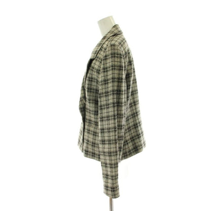Saint Laurent Yves Tailored Jacket 38 Gray Black Plaid
