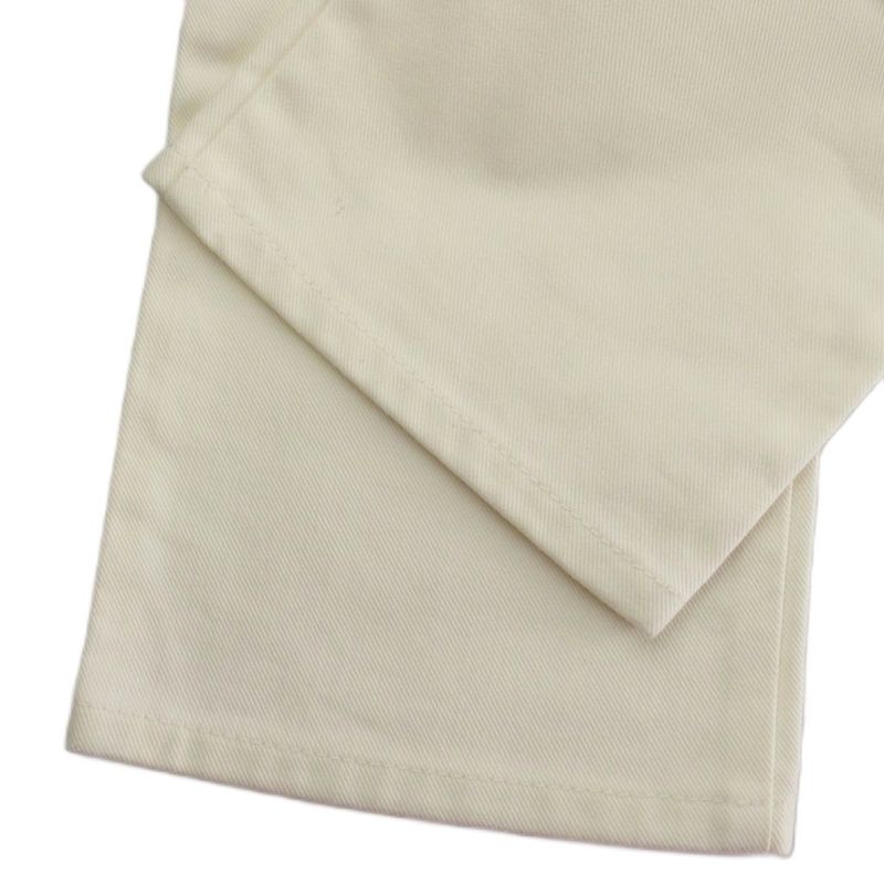 Louis Vuitton Denim Pants Jeans 36 White Straight Full Length Gold Button