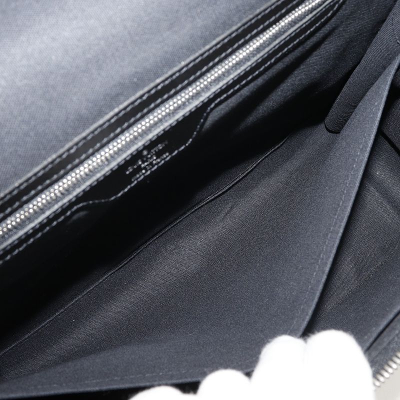 Louis Vuitton Thai Mir Taiga Nylon Canvas Ardoise Black Shoulder Bag