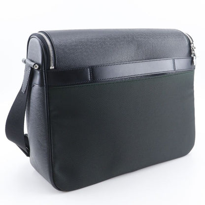 Louis Vuitton Thai Mir Taiga Nylon Canvas Ardoise Black Shoulder Bag