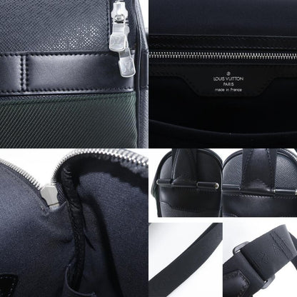 Louis Vuitton Thai Mir Taiga Nylon Canvas Ardoise Black Shoulder Bag