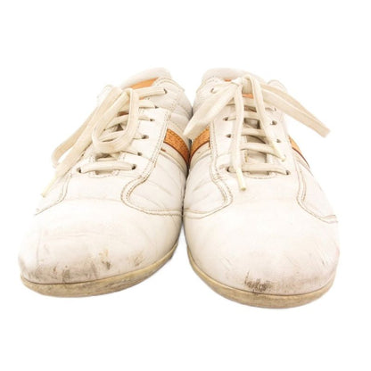 Louis Vuitton German Trainer Sneakers Shoes Low Cut Leather Logo 6.5 White