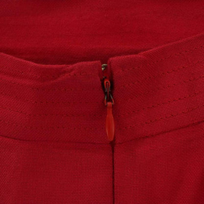 Celine Tight Skirt 44 Red Ribbon Knee Length Vintage PP