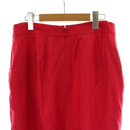 Celine Tight Skirt 44 Red Ribbon Knee Length Vintage PP