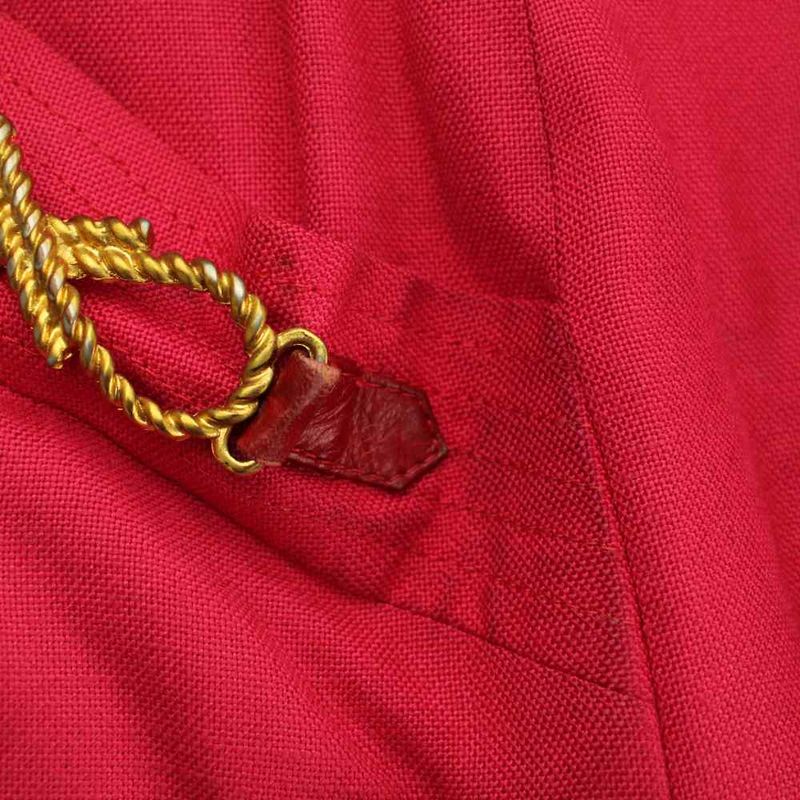 Celine Tight Skirt 44 Red Ribbon Knee Length Vintage PP