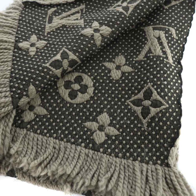 Louis Vuitton Logomania Scarf Wool Silk Blend